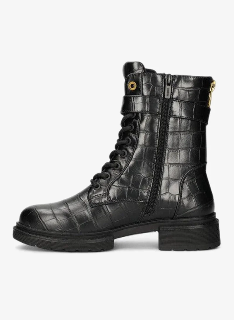 Mexx  Textured Lace-Up Ankle Boots for Women | Best Price UAE