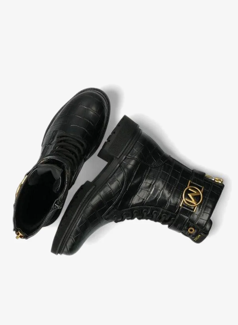 Mexx  Textured Lace-Up Ankle Boots for Women | Best Price UAE