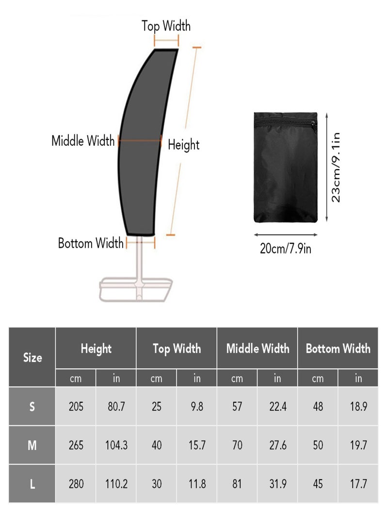 Patio Umbrella Cover Oxford Fabric Outdoor Umbrella Cover UV-protection Cantilever Umbrella Waterproof Parasols Cover  - Image 5