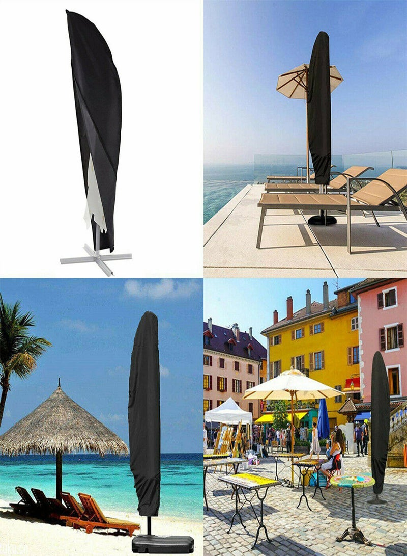 Patio Umbrella Cover Oxford Fabric Outdoor Umbrella Cover UV-protection Cantilever Umbrella Waterproof Parasols Cover  - Image 2