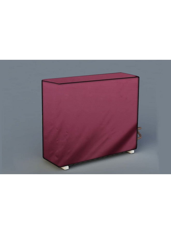 Da Anushi Polyester Split AC Cover Outdoor Unit For 1.5 Ton Capacity AC, All Weather Cover/Dustproof/Water Resistant (Maroon) - Image 2
