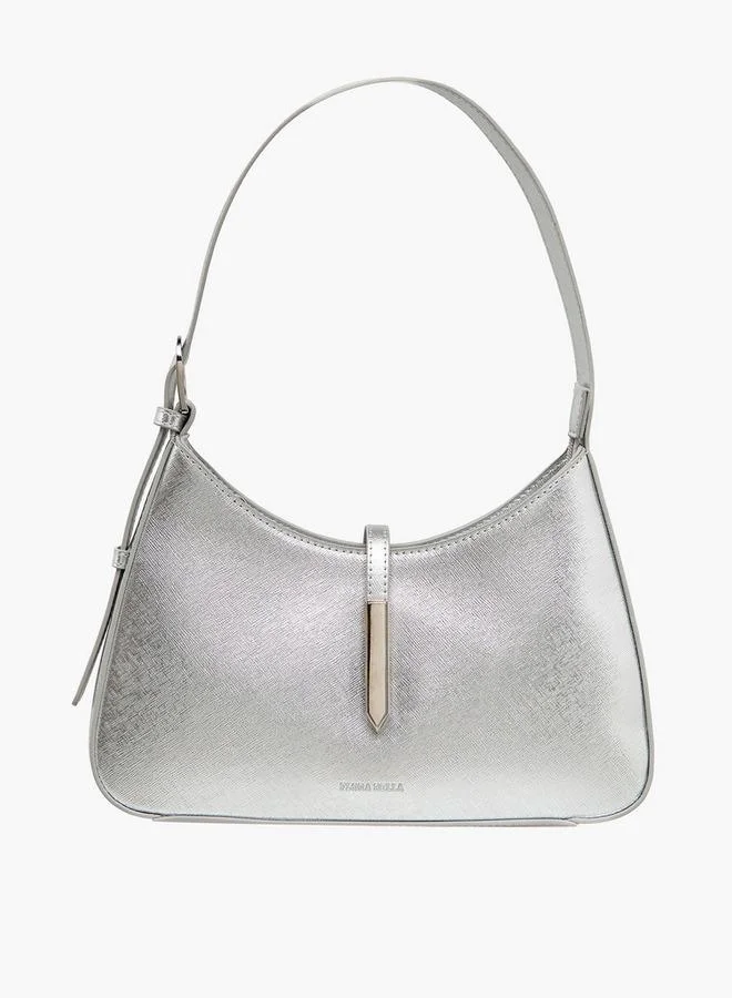 Flora Bella By Shoexpress Solid Shoulder Bag With Magnetic Closure