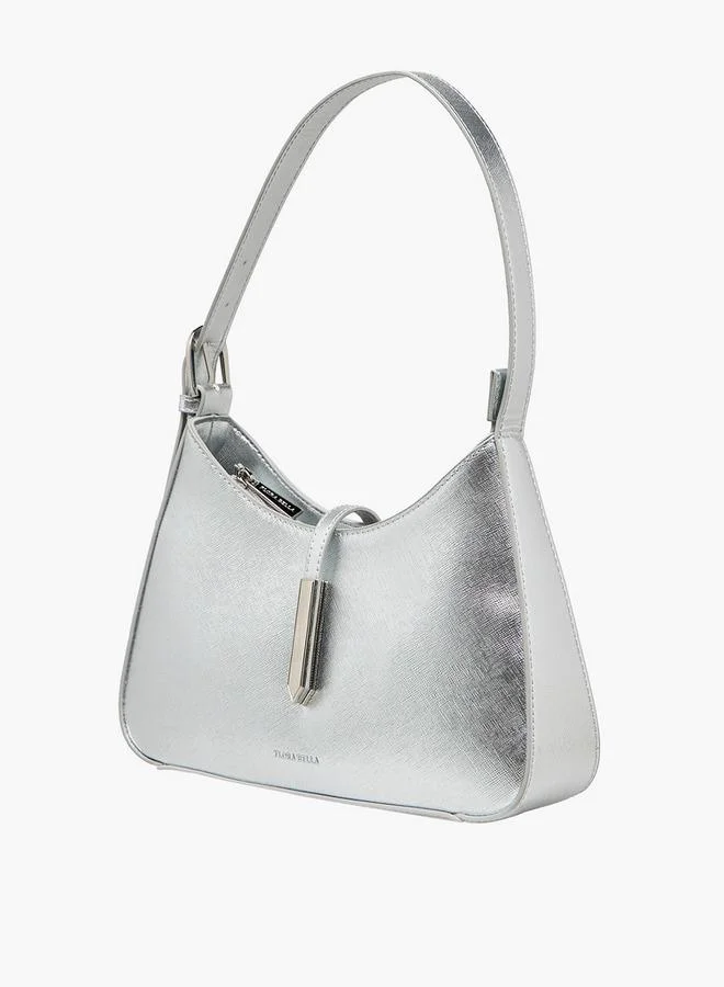 Flora Bella By Shoexpress Solid Shoulder Bag With Magnetic Closure