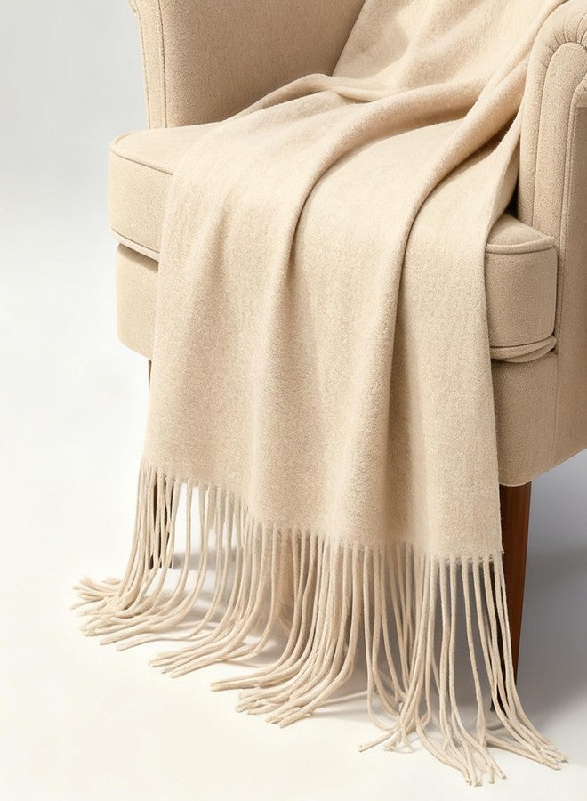 IZUS Classic Warm Imitation Cashmere Scarf for Women Men Solid Cashmere-Feeling Long Scarves Winter Fall Cold Weather Outdoor - Image 3