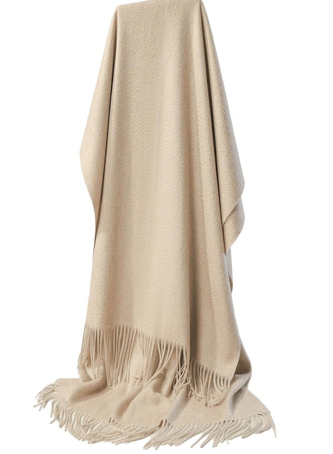 IZUS Classic Warm Imitation Cashmere Scarf for Women Men Solid Cashmere-Feeling Long Scarves Winter Fall Cold Weather Outdoor - Image 1
