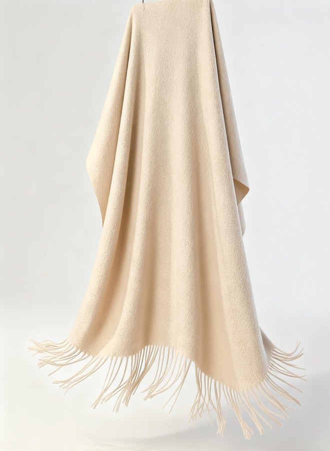 IZUS Classic Warm Imitation Cashmere Scarf for Women Men Solid Cashmere-Feeling Long Scarves Winter Fall Cold Weather Outdoor - Image 4