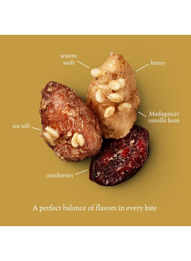 Sahale Snacks Honey Almonds Glazed Mix, 4 oz Pouches (6 Packs) - Dry-Roasted Deluxe Mixed Nuts with Tart Cranberries & Madagascar Vanilla - Non-GMO, Kosher, & Certified Gluten-Free Snacks - Image 4
