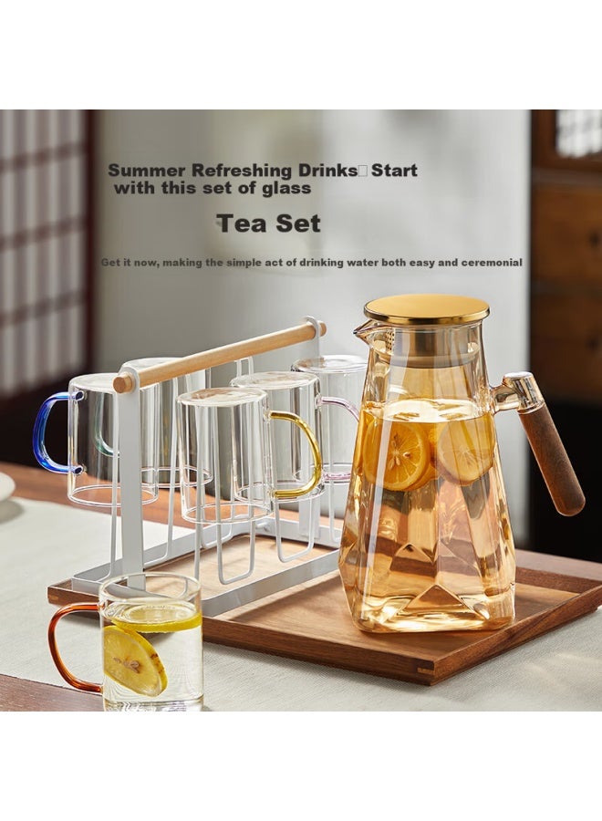 Yihutea Yi Hu Tea Cold Water Pitcher High Temperature Resistant Thickened -proof Borosilicate Glass Household Large Fruit Tea Pitcher - Image 4