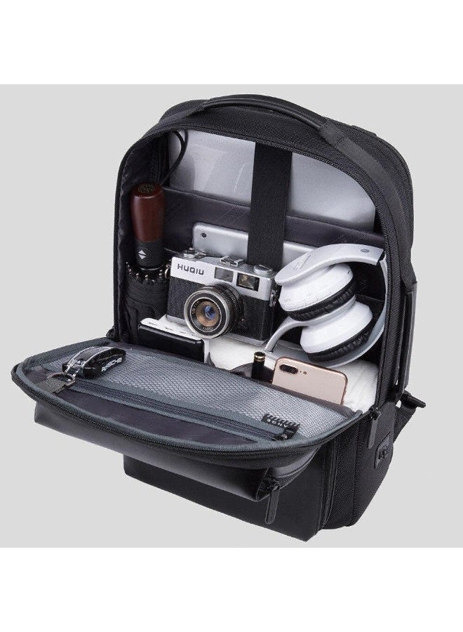 Bange 019 Black Mens Transformation School Laptop Backpack - Image 5