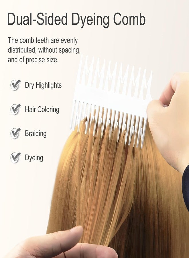 Kootinn Salon Hair Foiling and Highlighting Combs, 4Pcs Double-Sided Fish Shape Combs for Balayage, Dyeing and Teasing - Instant Styling, Lightweight, Static-Free Design - Image 5