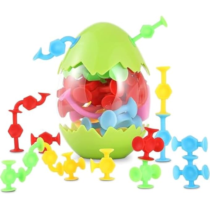 X spring Suction Cup Toys, Squishy Sensory Stress Balls, Fun Wall Sticking Toys for Kids Development, Perfect for Car Windows and Glass Surfaces Playtime - Image 1