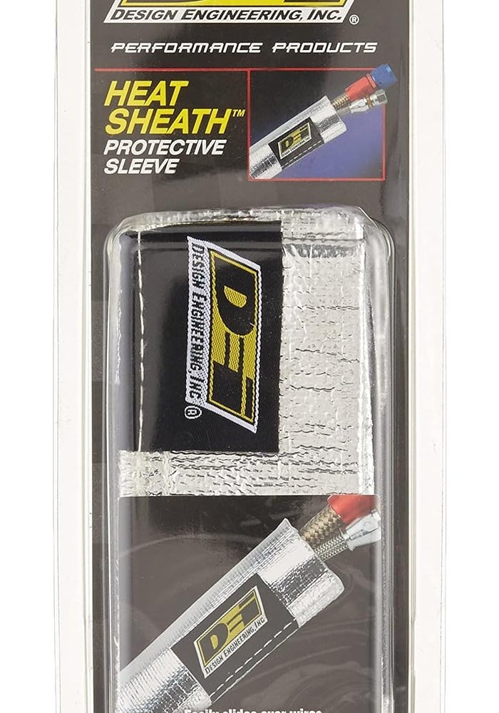 Design Engineering Heat Sheath 1" I.D. x 3ft Aluminized Sleeving - Image 1
