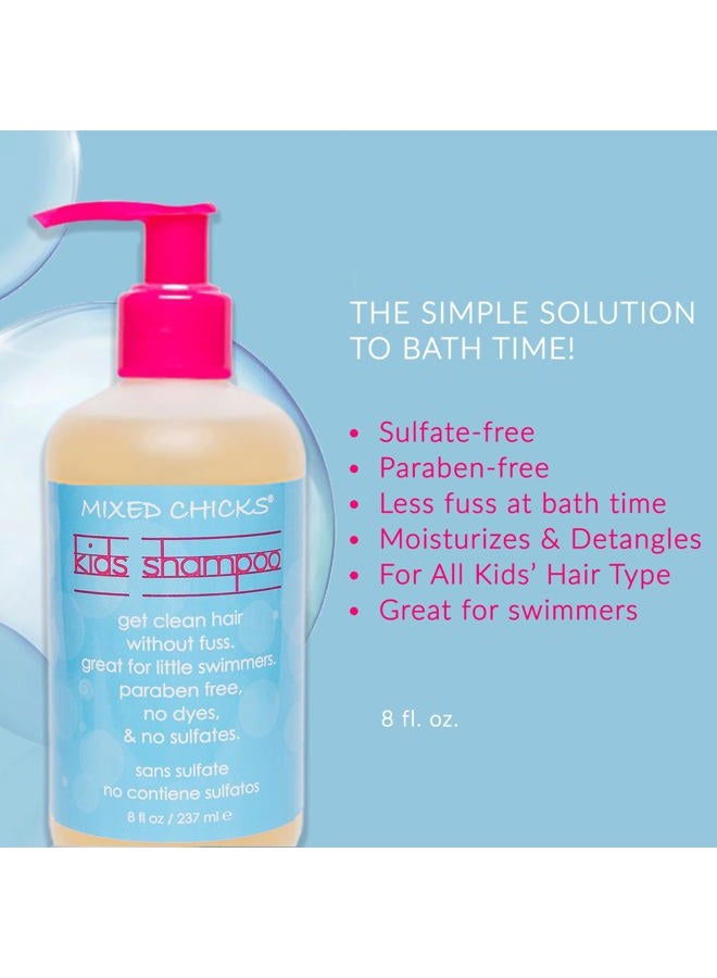 Mixed Chicks Kid's Quad Pack - Shampoo, Conditioner, Leave-in Conditioner, Tangle-Tamer, 8 fl.oz (Pack of 4) - Image 4