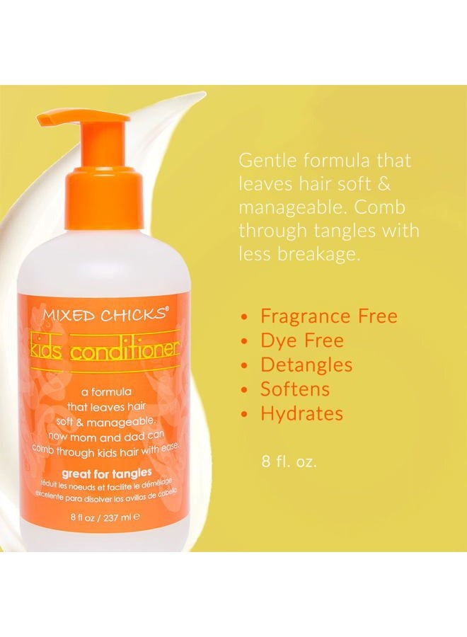 Mixed Chicks Kid's Quad Pack - Shampoo, Conditioner, Leave-in Conditioner, Tangle-Tamer, 8 fl.oz (Pack of 4) - Image 5