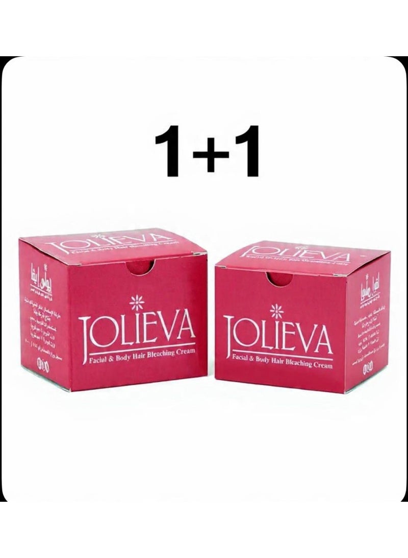 جولي إيڤا كريم لتشقير شعر الوجه والجسم (40 + 13)جرام - عرض قطعتين - Image 1