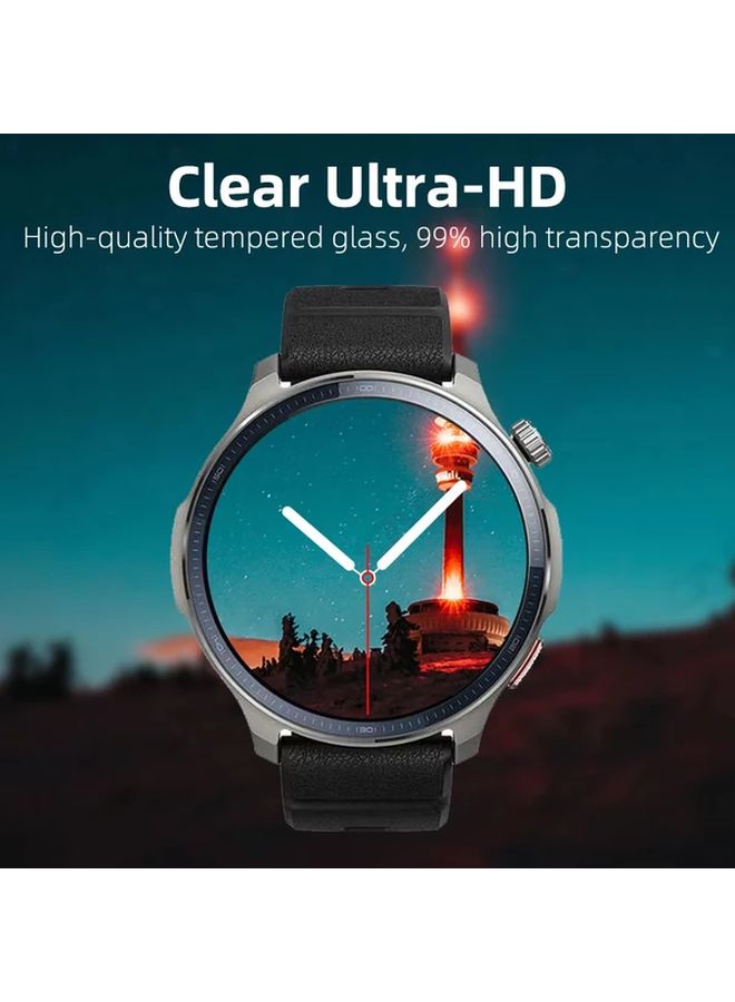 5 قطع واقي شاشة زجاجي مقوى 9H لساعة Amazfit Balance 2 عالي الوضوح مضاد للخدش متين فيلم ملحقات فاخرة - Image 5