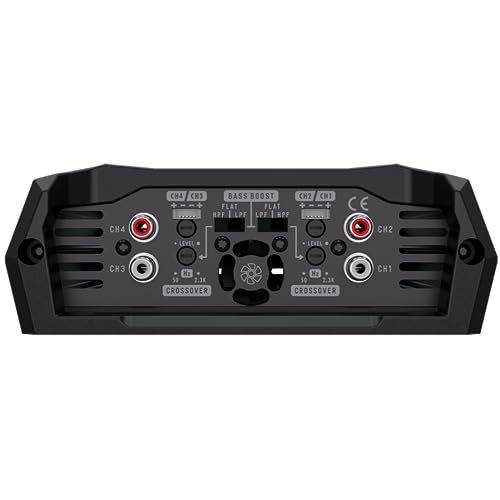 Stetsom Bravo HQ 800.4 Multichannel Car Audio Digital Amp - 2 Ohms Stable, 800 Watts RMS, 4 Independent Channels, Variable Crossover, Full Range, Car Stereo ds Bridge Speakers 800x4, RCA & High Input - Image 5
