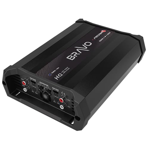 Stetsom Bravo HQ 800.4 Multichannel Car Audio Digital Amp - 2 Ohms Stable, 800 Watts RMS, 4 Independent Channels, Variable Crossover, Full Range, Car Stereo ds Bridge Speakers 800x4, RCA & High Input - Image 3
