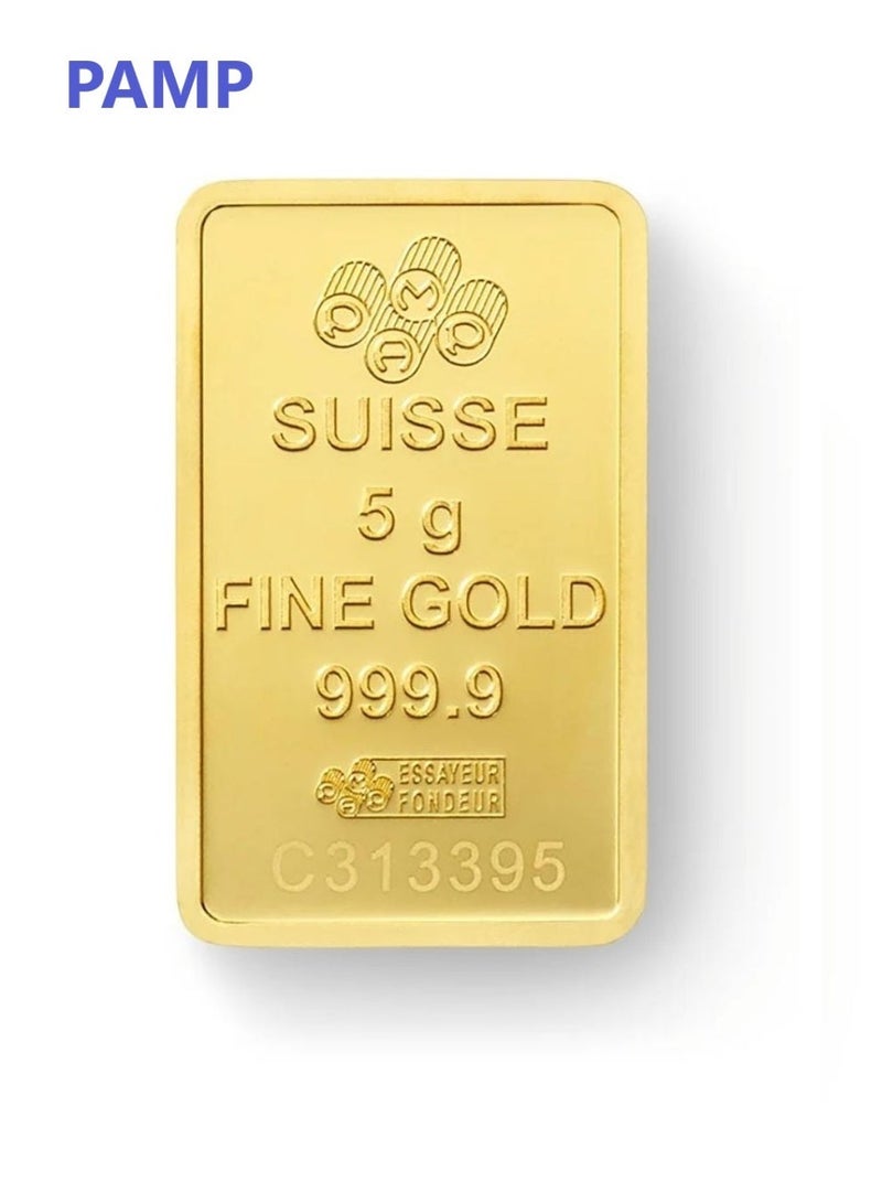 PAMP 24-Karat Swiss Gold Bar - 5 Grams - Image 4