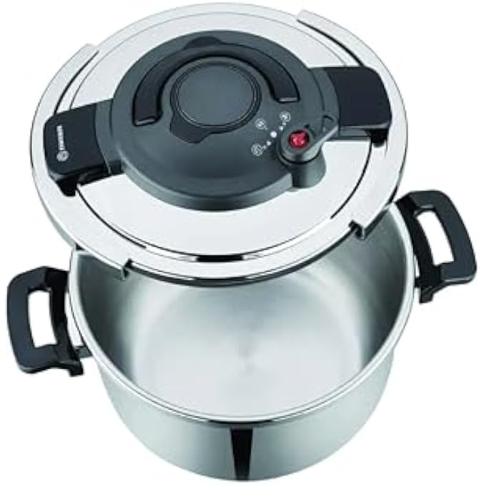 Korkmaz Alessa 4 Piece Pressure Cooker Set  Turkish Pressure Cooker Stainless Steel Cookware  Silver  Ka178 - Image 2
