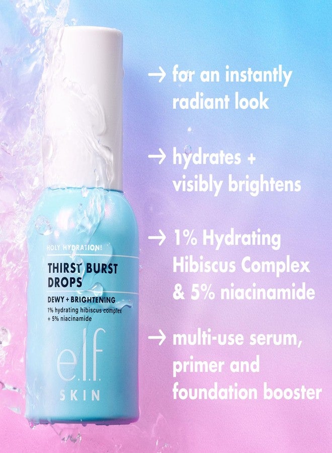 elf e.l.f. SKIN Holy Hydration! Thirst Burst Drops Mini, Serum For An Instant Radiant Complexion, Made With Hyaluronic Acid, Vegan & Cruelty-Free - Image 2