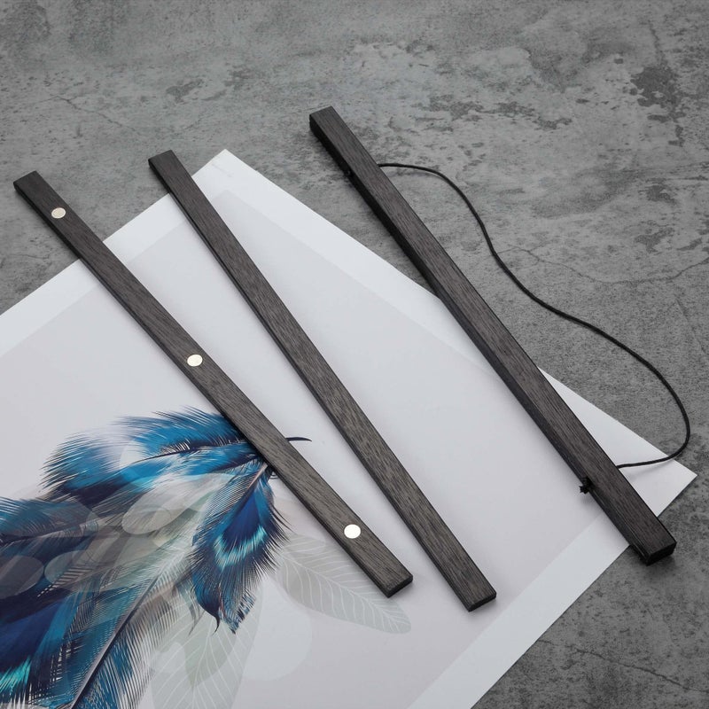 Falamon Magnetic Poster Hanger Frame 10x14 10x15 10x13 خشب الساج الخشب ملصق ملصق ملصق للملصقات يطبع الصور صور خرائط الخفرات والأعمال الفنية القماشية (أسود 10 "") - Image 2