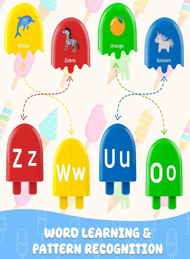 CPSYUB Alphabet Learning Toys Ice Cream ABC Letter Matching Toy Preschool Educational Montessori Toy Smart Color Sorting Kids Christmas Gift for Boys Girls Age 2 3 4 5+ - Image 4