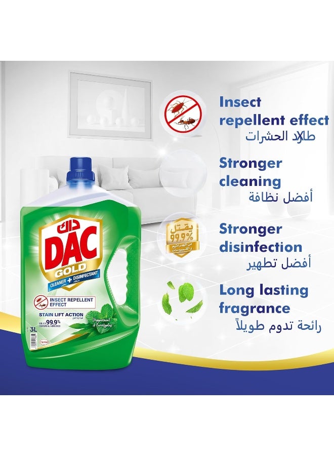 Dac DAC Gold Peppermint & Eucalyptus Disinfectant 3Litre  - Image 3