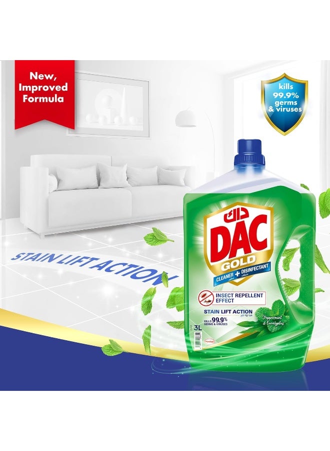 Dac DAC Gold Peppermint & Eucalyptus Disinfectant 3Litre  - Image 2