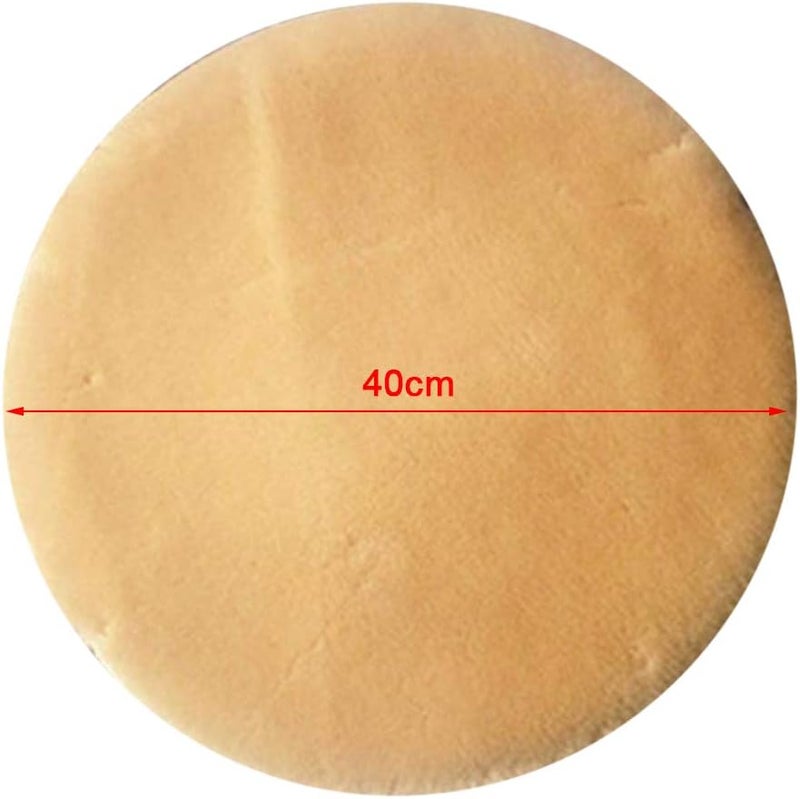 klarako Removable Cushion Seat Pads - 3 Size Optiol - Elastic Slipcover - Garden Patio Stool Cover, Camel, 40cm (16 inch) - Image 3