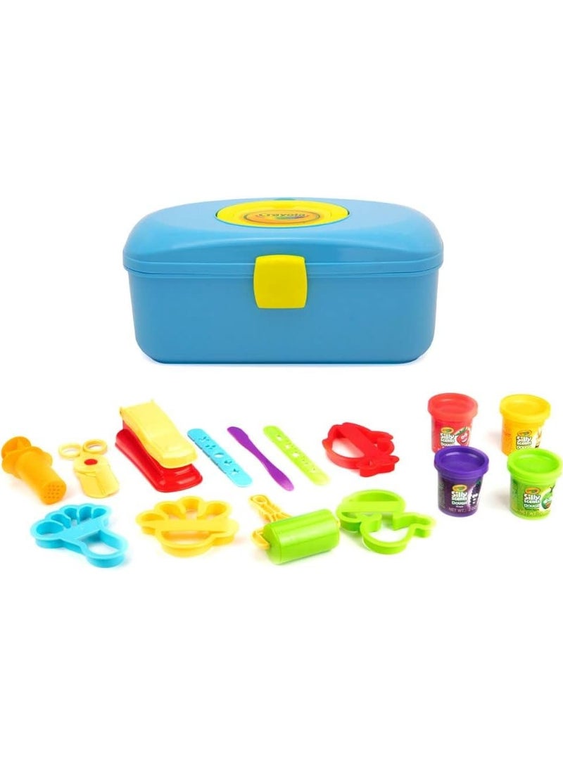 Crayola Silly Scents Tool Box – Scented Playdough Set with 8 Tools, Accessories & 4 Scented Doughs – Creative Sensory Kit for Kids Ages 3+ - Image 4