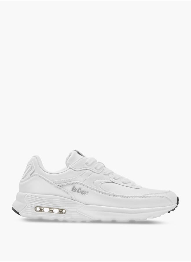 Lee Cooper Men's Logo Detail Sneakers with Lace-Up Closure  - Image 3