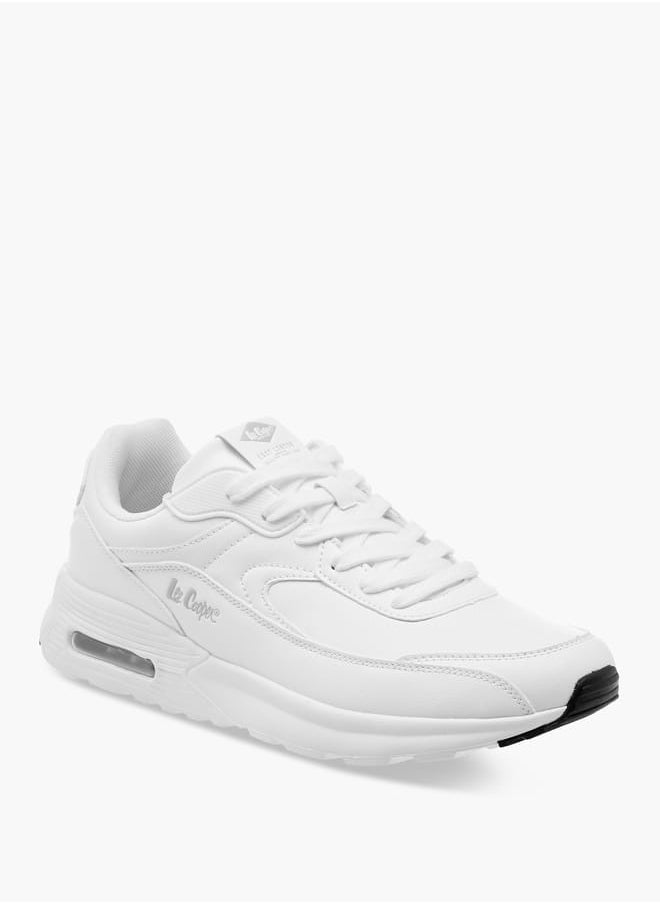 Lee Cooper Men's Logo Detail Sneakers with Lace-Up Closure  - Image 2