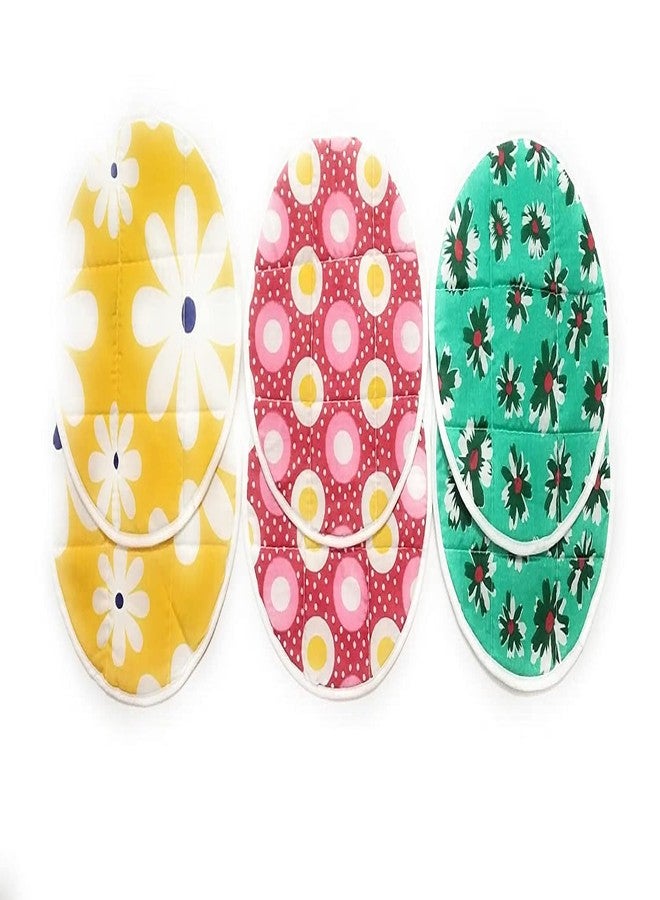 Atipriya Roti Cloth Wrap Rumal Set of 3 pair (Top+Bottam), Chapati cover in Round Style Traditional Kitchen Napkin (Color Print May vary) Keep Roti-Chapati Fresh - Image 1