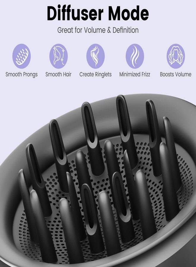 PUREGUST Wave Curl Diffuser Attachment for Dyson Airwrap, Two Airflow Dome Diffuse Modes for Air wrap HS01 HS05, Hair Diffuser to Dry Hair Quickly and Enhance Curl - Image 5