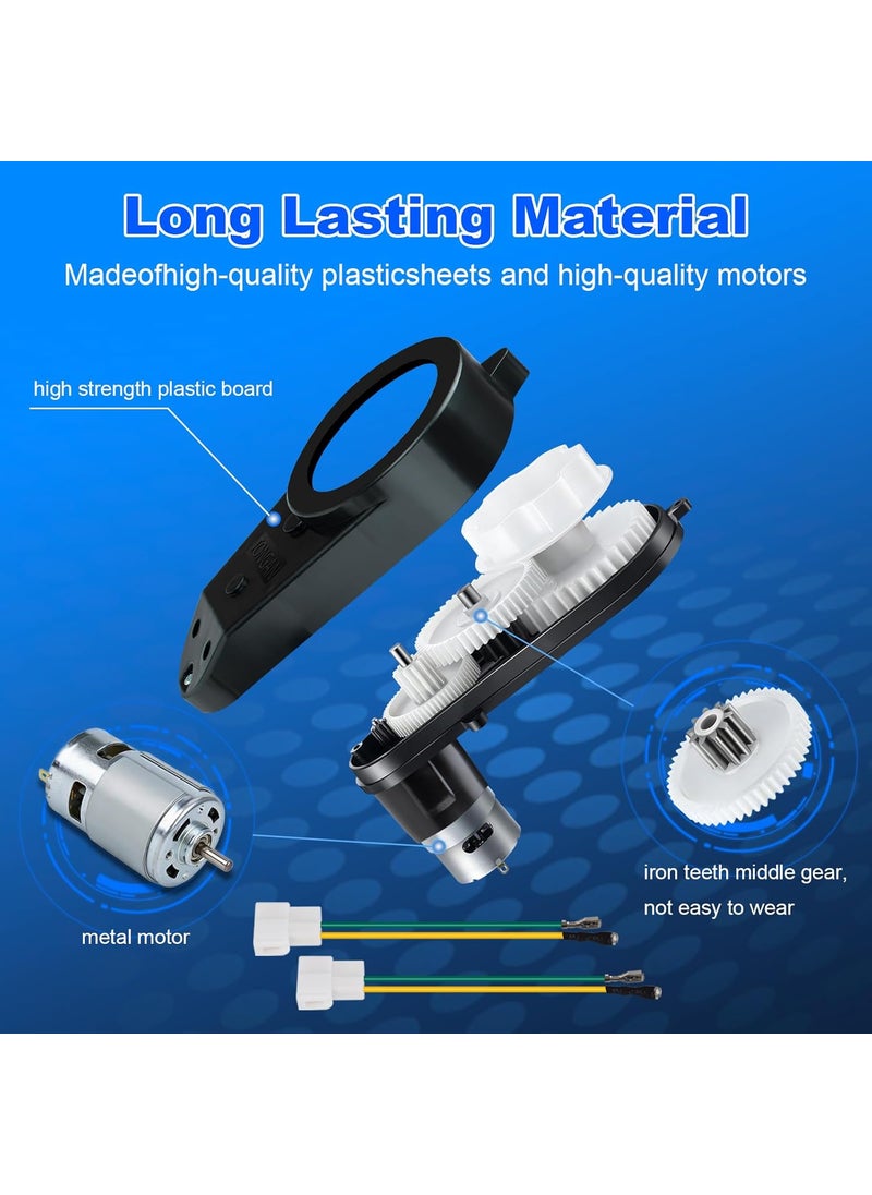 LAZORA 2Pcs 12V 40000RPM HighSpeed RS550 Motor Gearbox for Power Wheels Kids Ride on Car Motor Upgrade 12 Volt RideOn Toys Replacement Parts with Drive Engines for Kids Cars Motorcycles Jeep Accessories  - Image 5