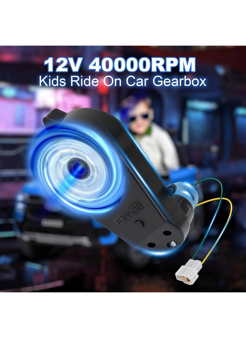 LAZORA 2Pcs 12V 40000RPM HighSpeed RS550 Motor Gearbox for Power Wheels Kids Ride on Car Motor Upgrade 12 Volt RideOn Toys Replacement Parts with Drive Engines for Kids Cars Motorcycles Jeep Accessories  - Image 4