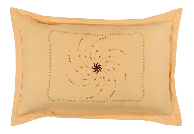RJ Products™ Embroidery Pillow Cover King Size Set of 4 (Beige_4) - Image 3