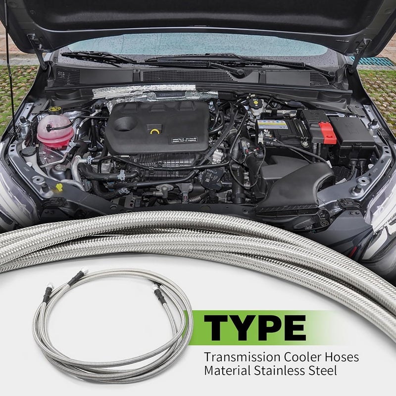 Yunnergo 70" Transmission Cooler Lines Kit with 6AN Hose Fitting - Image 4