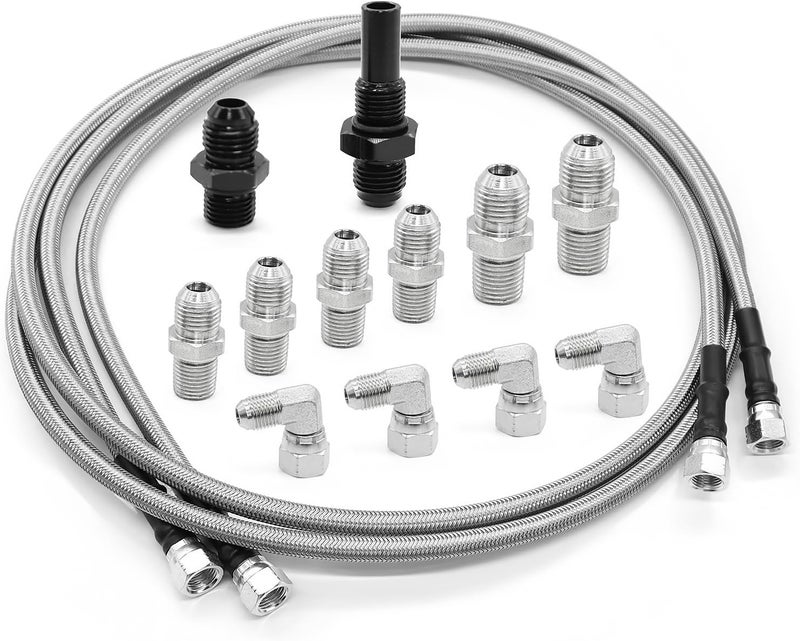 Yunnergo 70" Transmission Cooler Lines Kit with 6AN Hose Fitting - Image 1