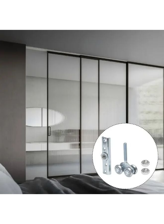 Heavy Duty Sliding Door Pulley System 2pcs 198 42LB Load Capacity H4 3 With Mounting Hardware - Image 4