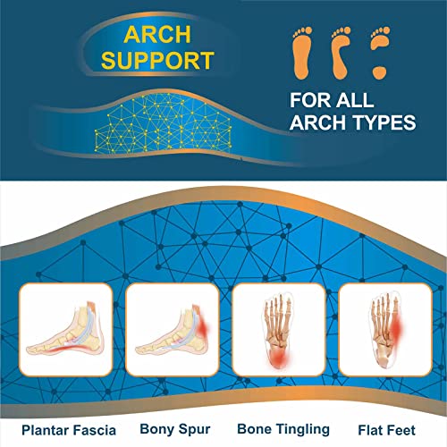MEGNYA Mens Orthotic Flip Flops Thong Sandals for Flat Feet Plantar Fasciitis with Arch Support Non Slip Toe-Post Slippers Indoor Brown Size 10 - Image 5