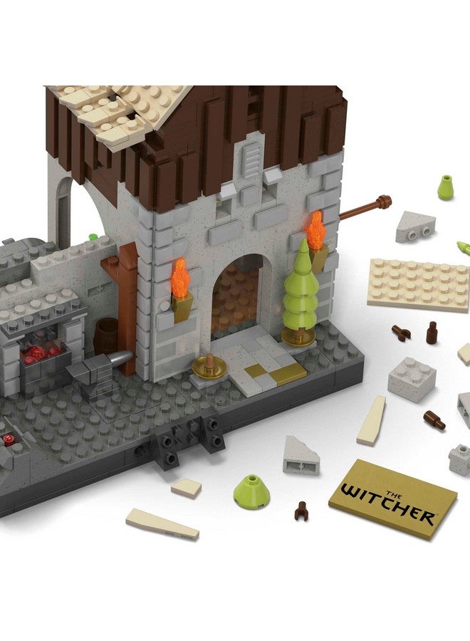 Mega Brands مجموعة ألعاب البناء MEGA The Witcher، صيد غريفين جيرالت مع 1170 قطعة، 1 شخصية ميكرو أكشن وإكسسوارات، مجموعة للبالغين - Image 4