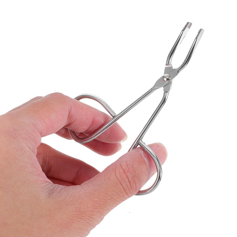 Stainless Steel Slant Tip Tweezers And Eyebrow Clips Set For Precision Grooming - Image 5