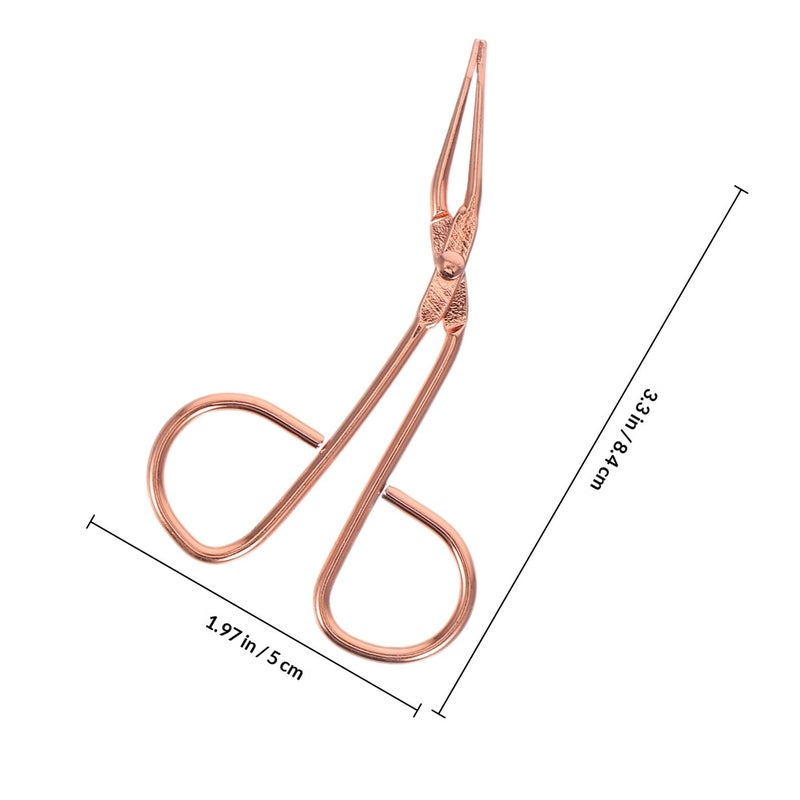 Stainless Steel Slant Tip Tweezers And Eyebrow Clips Set For Precision Grooming - Image 3