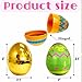 GiftExpress 36 Pcs Jumbo Printed Easter Eggs Large Golden Hinged Eggs 3 Church Eggs Hunt Basket Fillers Filling Treats for Party Favor Classroom Office Prize - Image 4