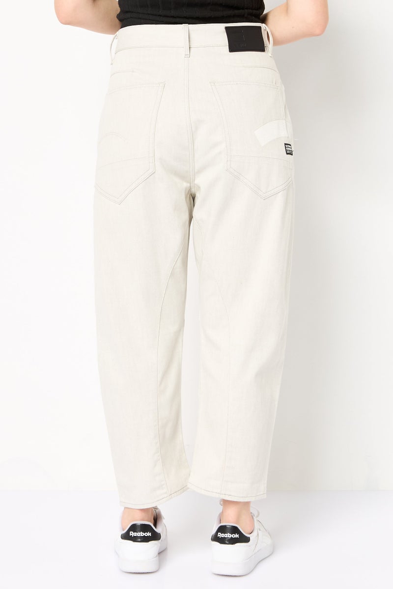 G-Star RAW جينز نسائي بوي فريند مغسول بدون تمدد، بيج فاتح - Image 4