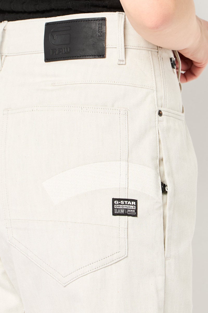 G-Star RAW جينز نسائي بوي فريند مغسول بدون تمدد، بيج فاتح - Image 3