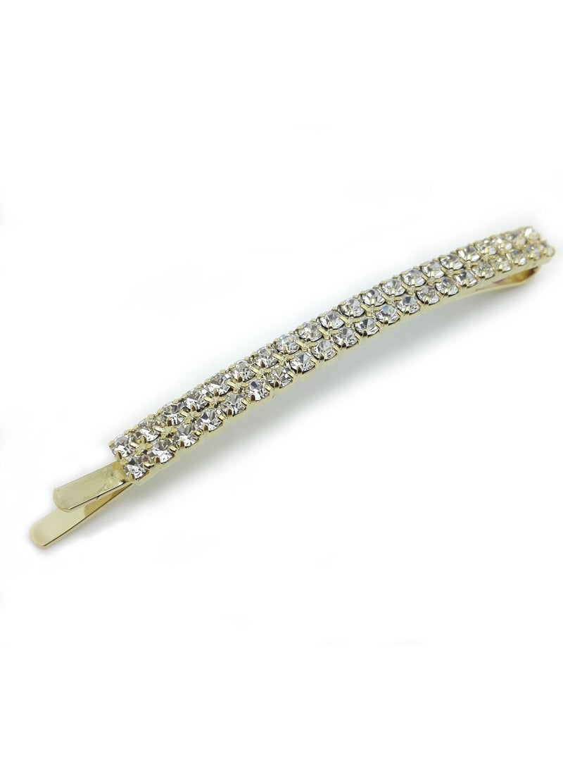 Meilliwish Meilliwish Beautiful Crystal Bobby Pin Hairpin (Gold) (A49) 