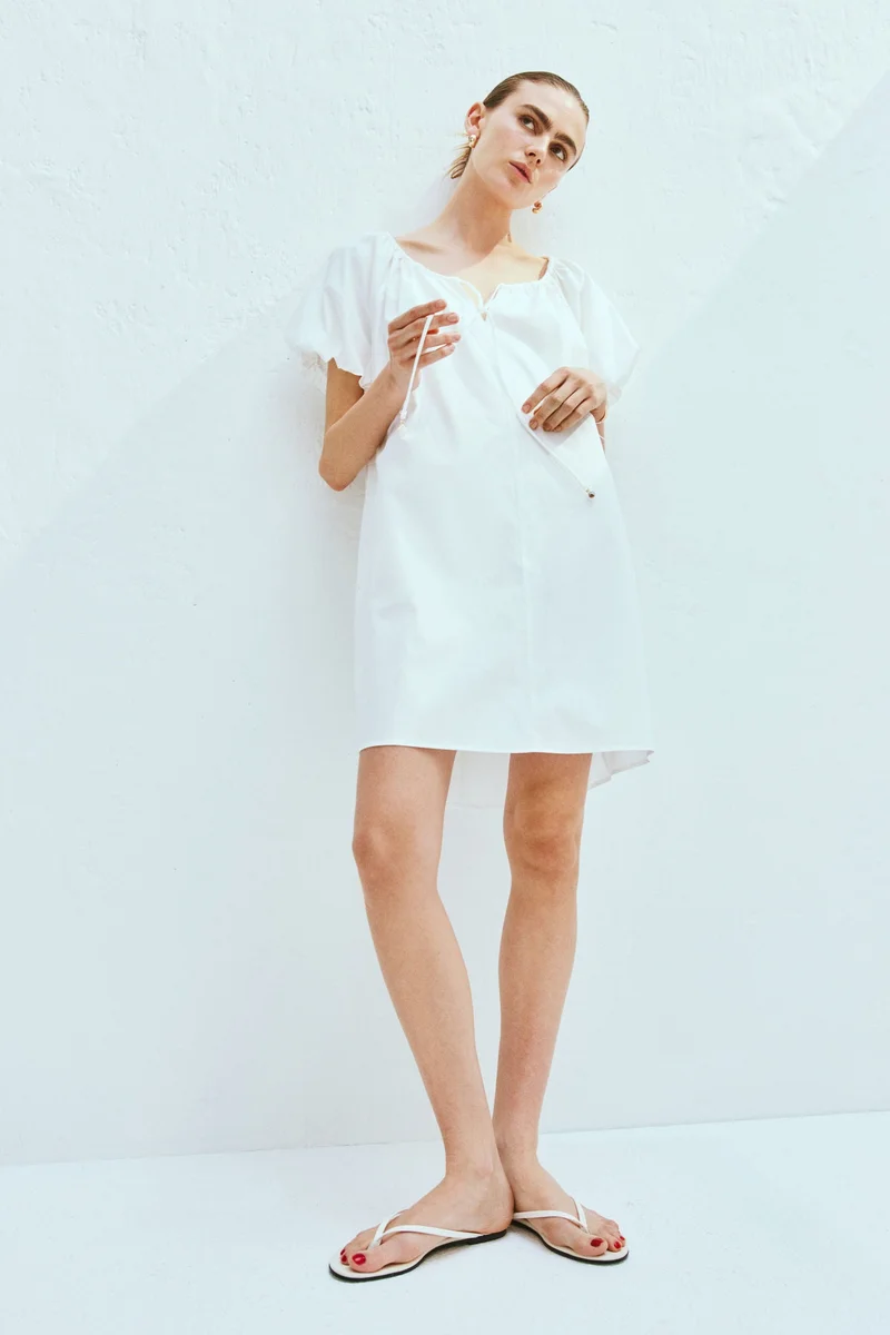 H&M Drawstring-neck dress